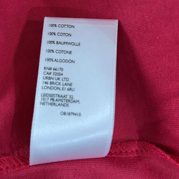 Free People Beach Red Cotton Sleeveless Open Back Maxi Dress S - Picture 11 of 11